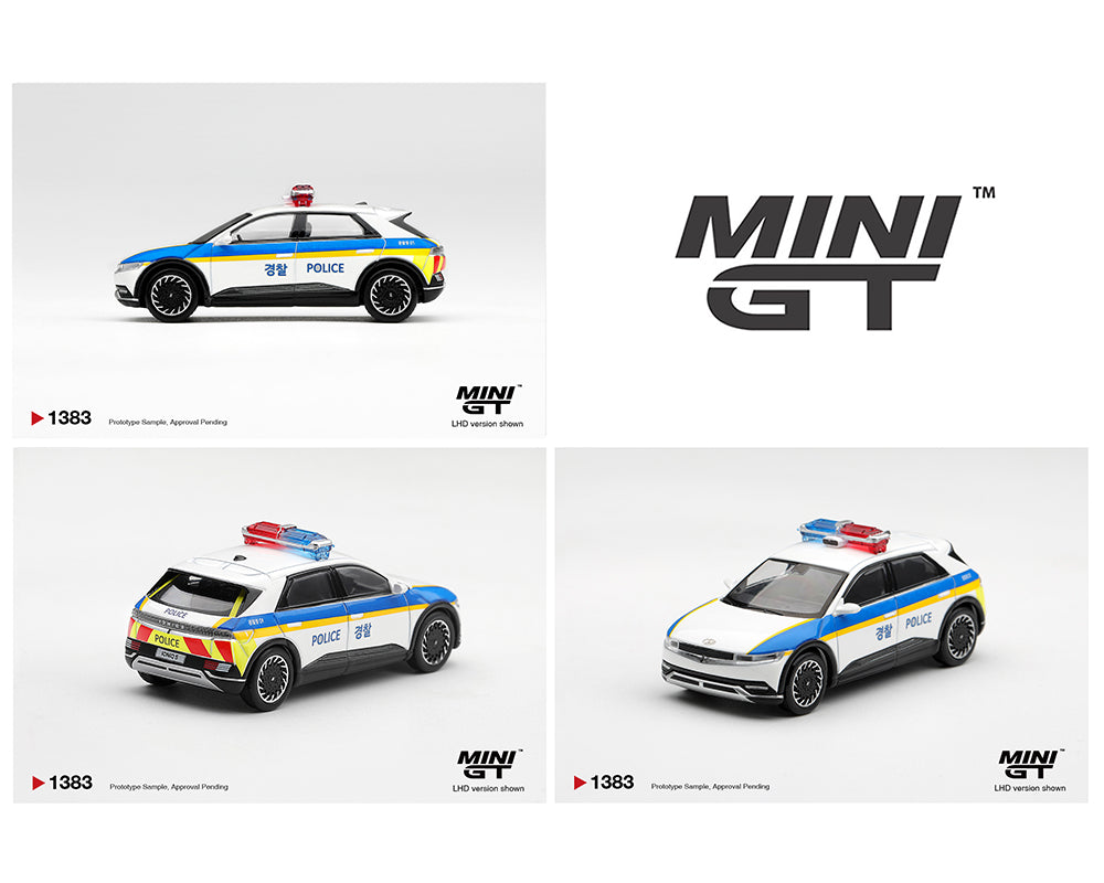 MINI GT Hyundai Ioniq 5 Police Car – Korea Exclusives - White