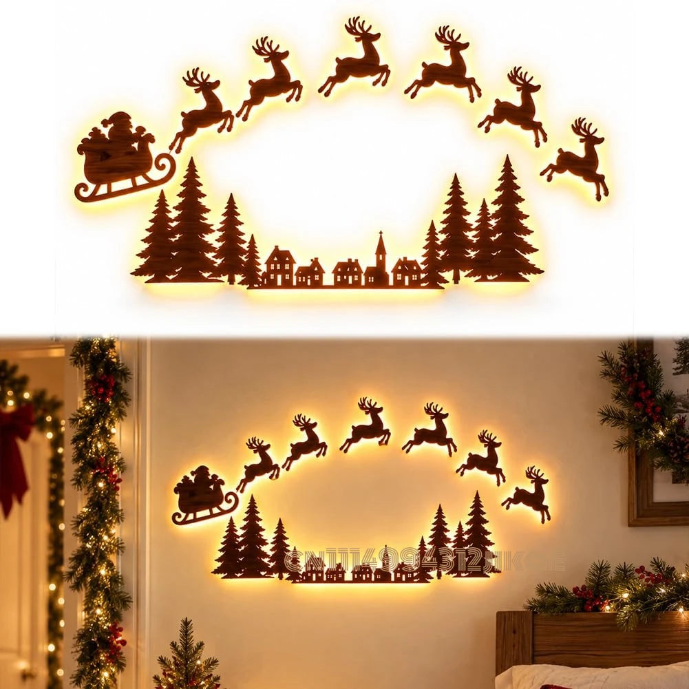 JollyRide™ Wall Décor 🎅🦌 — Bring Santa’s Sleigh to Life